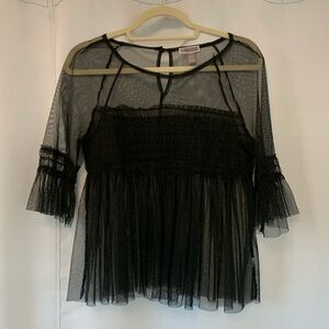Chelsea 28 sheer baby doll top